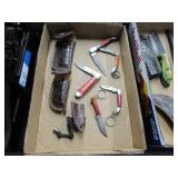 Pocket Knives - Sheaths - Some Damascus