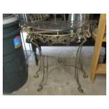 1/2 Round Metal Table