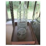 Hand Blown Vase & Lidded Jar