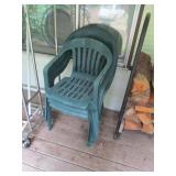 Three Plastic Chairs