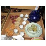 Teapot, Bowls, Small Teacups Dragonware