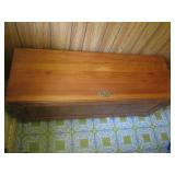 Wood Chest w/Bedding