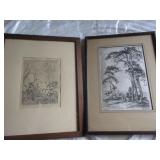 Pair of Small Framed Landscapes