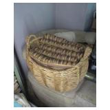 Woven Basket w/Seat Cushions