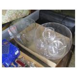 Ice Bucket w/Tongs, Punch Bowl