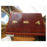 Enameled Box w/Asian Art Supplies