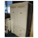 Wicker Armoire