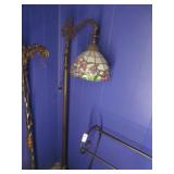 Floor Lamp w/Stained Glass Shade