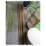 Eight Wooden Curtain Rods
