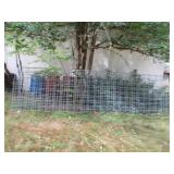 Five Metal Wire Fence Panels