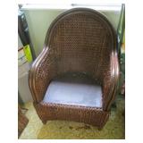 Brown Rattan Chair