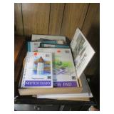 Sketch Pads, Paint Tray, Spiral Notebook