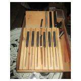 Knives in Henkel Wood Block