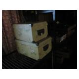 Two Photo Storage Boxes w/Greeting Cards