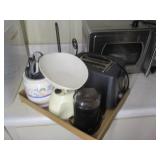 Toaster, Coffee Grinder, Canister, Scissors