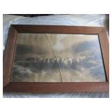 Framed Goat Herd - Cracked Glass