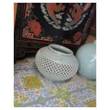 Sage Vase - Crisscross Pattern