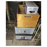 Organizer Drawers & Crate w/Contents