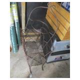 Metal Magazine Rack & Tiered Plate Stand