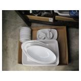 White Dishware, Mortars & Pestles