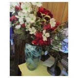 Vase w/Faux Flowers