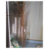 Pair of Glass Vases w/Faux Branches