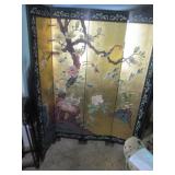 Four Panel Room Divider - Double Side