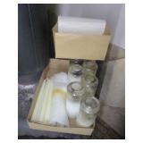 Candles - Some in Jars