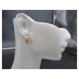 Post Earrings Marked 14K