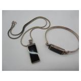 Silver Necklace & Bracelet