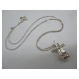 Windmill Necklace - Chain Marked Sterling