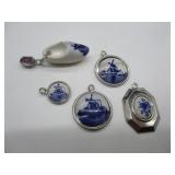 Butch Design Charms - Two Marked Sterling