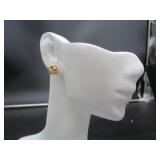 Post Earrings Marked 14K Diamonds Tested