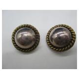 Silver Clip Earrings