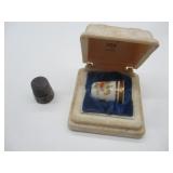Two Collectible Thimbles - Sterling & Leneige