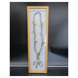 Hand Carved Folk Art Necklace in Display Box