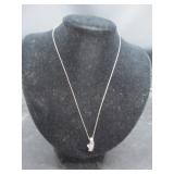 Necklace Pendant  & Chain Marked 10KT
