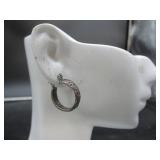 Hoop Earrings Marked 925