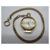 Franklin Coin Pocket Watch w/Chain