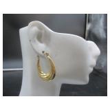 Hoop Earrings Marked 14K