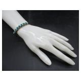 Silvertone Bracelet w/Turquoise?