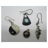 Silver Earrings & Pendant