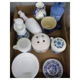 Blue & White Dishes & Vases - Some Avon