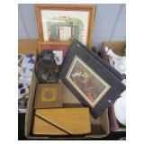 D©cor - Two Wood Boxes, Art, Cat Figurine