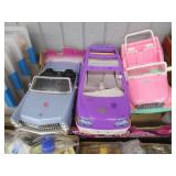 Three Barbie Cars