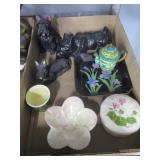 Animal Figurines, Trinket Dishes, Cup