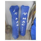 Pair of Blue Folding Chairs in Cases