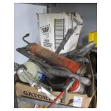 Grease Guns, Caulk, Sprayer, Rubber Scraps