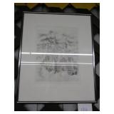 Graphite Castle Drawing - Harold Bluestein