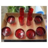 Red Glassware